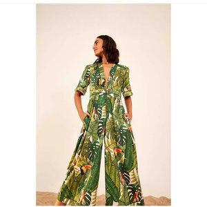 Farm Rio Paradise Forest Jumpsuit